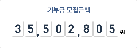 기부금 모집금액 35,502,805원
